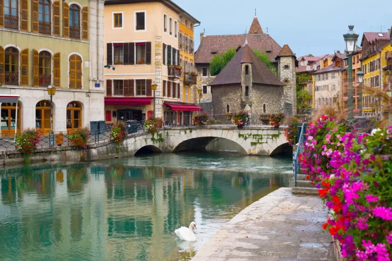 Cityscape of Annecy an a summer day